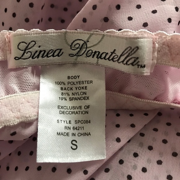Linea Donatella pink & black babydoll chemise - Picture 5 of 5